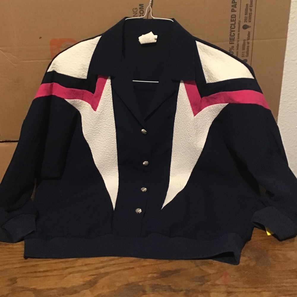 1980’s old school “windbreaker “ short pullover jacket